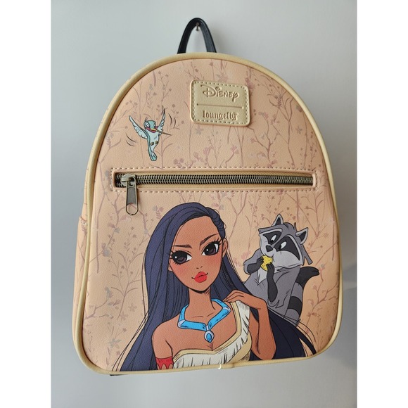 Loungefly Handbags - Loungefly Disney Pocahontas and Meeko Mini Backpack Bag NWT RARE!